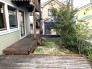 バルコニー下のウッドデッキは建築計画時の物です。手前のウッドデッキは建築後に造ったものです。